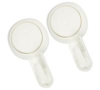 VANZACK Ganci a Ventosa da Bagno senza Foratura, Set 2 Pezzi, Ganci Appendiabiti da Parete Riutilizzabili per Asciugamani, Accappatoi e Utensili Cucina, Fissaggio su Vetro, Ceramica