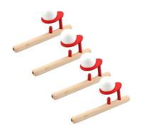 VANZACK Giocattoli Di Legno Palline Galleggianti e Gioco Di Soffiaggio, Set Da 4 Pezzi Per Bambini, Educativo Per Sviluppo Respiro e Controllo Labbra, Per Feste e Intrattenimento Famigliare