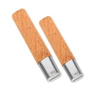 VANZACK Impugnatura in Legno di Rosa 2 Pezzi per Taglierino da Cucina Manico Ergonomico per Utensili da Taglio Asiatici Accessori per Manici di Coltelli Cinesi Compatibile per Uso