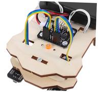 VANZACK Kit Auto Stem DIY con Segui Linea per Modellino Elettrico Rc Educativo per Esperimenti Scientifici e Attività Costruzione Manuale per Sviluppo e Creatività