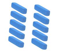 VANZACK Kit di 10 Pezzi per Pulizia Corde Chitarra Elettrica e Pipa, Gomma Blu per Rimozione Ruggine e Lucidatura Fret, Accessorio Pratico per Manutenzione Strumenti Musicali