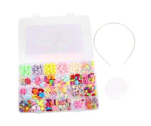 VANZACK Kit Perline di Colorate per Ragazzo Ragazza Puzzle Didattico Perline di Fai da Te Giocattolo Educativo per Sviluppare Creatività e Pensiero Logico