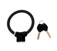 VANZACK Lucchetto Bici Antifurto a Forma di Anello in Lega di Zinco e Pvc, Compatto e Portatile, Resistente ai Graffi per Protezione Sicura Durante Ciclismo