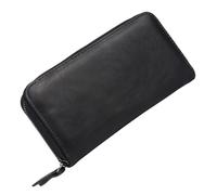 VANZACK Lungo PU con Zip Leggero e Pratico Carte e Monete Custodia Portatile per Banche e Documenti e Resistente