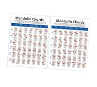 VANZACK Mandolino Diagramma Accordi su Carta Rame Resistente Guida Pratica per Principianti Leggero e Portatile per Esercizi e Studio degli Accordi