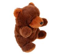 VANZACK Marionetta Orso Marrone Morbida per Mesi Marionetta da Mano Educativa per Racconta Storie e Gioco Interattivo Giocattolo Peluche Sicuro e Confortevole per Sviluppo Comunicazione e