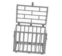 VANZACK Mini Gabbia Modellino in Plastica Resistente per Decorazioni Casa e Miniature Multiuso per Conservare Figure e Accessori Piccola Gabbietta Te per Artigianato e Gioco