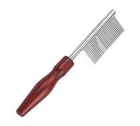 VANZACK Mini pettine per animali domestici spazzola per toelettatura pettine gatto pet grooming comb pettine cane pettine domestico per cani pettine multifunzione per cani Di legno Brown