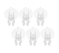 VANZACK Morsetti Ventose per Candele a LED 6 Pezzi Supporti da Finestra in PVC per Candele senza Fiamma Facili da Installare su Vetro e Ceramica per Decorazioni Domestiche e Feste