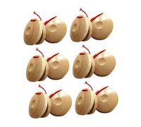 VANZACK Nacchere Di Legno Percussione Educative 12 Pezzi Per Ragazzo Ragazza Strumenti Musicali Didattici Leggeri e Facili Da Impugnare Per Sviluppo Senso Del Ritmo e Coordinazione Mano-cervello