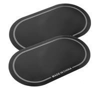 VANZACK Pad Protezione Grancassa per Batteria in Pet Nero 2 Pezzi, Protegge la Pelle del Drum Head e Prolunga la Durata, per Jam Session e Performance