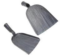 VANZACK Pala per Carbone Forgiata in Acciaio al Carbonio 2 Pezzi | Testa Compatta per Spazi Stretti, Facile da Pulire, per Brace, Giardino e Pulizia in Campeggio