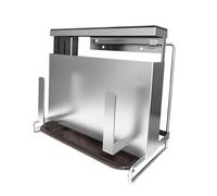 VANZACK Porta Coltelli in Acciaio Resistente Multifunzione con Gabbia per Bacchette e Supporto per Tagliere e Coperchio Organizer da Cucina Compatto Facile da Pulire