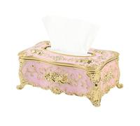 VANZACK Porta Fazzoletti da Tavolo in Acrilico Plastica Rosa Design Creativo e Decorativo Scatola Porta Tovaglioli Elegante per Soggiorno Ufficio e Casa Forniture per Scatole di