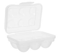 VANZACK Porta Uova Trasportabile Antishock per Campeggio e Picnic Contenitore Plastica Trasparente con Coperchio Organizer Frigorifero Uova Design Piatto Elevato per Riutilizzabile