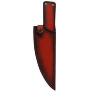 VANZACK Protezione Coltelli Riutilizzabile in Pelle Marrone per Cucina Custodia Antiscivolo Resistente per Chef Proteggi Lame da Danni e Tagli per Coltelli da Frutta e Melone