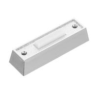 VANZACK Pulsante del Campanello da Parete con Luce, Design Classico Argento | Installazione Semplice, Interruttore Versatile, Visibilità Notturna, Centro Illuminato, in Abs, per Casa