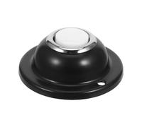 VANZACK Pulsante Rotondo Campanello in Metallo Mini Luce Notturna Gialla Cablato per Campanello da Parete Installazione senza Attrezzi per Uso Interno ed Esterno Residenziale e