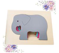 VANZACK Puzzle in Legno Educativo per Animali Colorati Cognitivo per Sviluppo Coordinazione Mani Occhi e Differenziazione Dimensioni Regalo per Età Prescolare