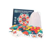 VANZACK Puzzle in Legno Educativo per Ragazzi con Geometriche Colorate Sviluppo Motricità Fine e Capacità Logiche per Apprendimento e Attività
