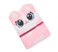 VANZACK Quaderno di Appunti A5 Copertina in Peluche Volpe, Blocco Note Portatile e Morbido per Studenti, Diario Carino per Scuola e Premi