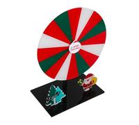 VANZACK Ruota dei Premi Girevole in Acrilico da Tavolo con Base, Gioco Interattivo per Feste Natalizie, Decorazione Festiva Portatile per Casa, Ufficio e Riunioni Familiari