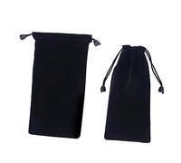 VANZACK Sacchetti per Orologio per Viaggi 2 Pezzi Nero Chiusura a Cordoncino, Eleganti e Facili da Usare e Conservazione Sicura Dell'orologio
