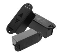 VANZACK Scatola Batteria 9v per Pick-up Attivo Chitarra e Basso 3 Pezzi con Protezione Batteria e Inserto in Spugna per Riduzione Rumore e Vibrazioni