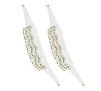 VANZACK Sciarpa per Danza del Ventre con Monete Dorate Cintura a Catena Regolabile in Chiffon Bianco Accessorio per Spettacoli e Feste a Tema Set da 2 Pezzi per Donna