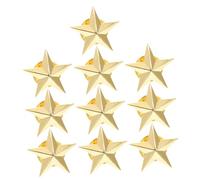 VANZACK Set 10 Spille a Forma di Cinque Punte in Lega Distintivi a Forma di Stella per Abbigliamento e Accessori Decorazione per Giorno della Memoria e Feste a Tema