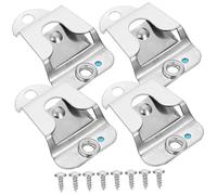 VANZACK Set 4 Ganci Supporto Per Microfono in Acciaio Inossidabile Per Radio Cb e Radioamatori, Clip Resistenti Per Microfono Auto, Ufficio e Casa