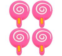 VANZACK Set 4 Pezzi Smorzatori in Silicone per Racchetta da Tennis a Forma di Lecca-Lecca, Ammortizzatori Antivibrazione per Riduzione Urti, Accessori Tennis per Appassionati e Uso