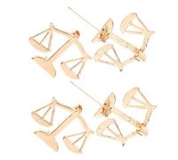 VANZACK Set 4 Spille da Bavero Metallo Bilancia della Giustizia, Accessori per Abiti da Sposa e Giacca Sportiva Uomo, Distintivi da Avvocato per Studenti e Professionisti Legali