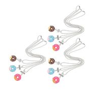 VANZACK Set 9 Collane Amicizia Ciondoli a Ciambella in Lega e Resina, Colorate e Leggere, Regalo Compleanno Laurea Per Amiche Scritta Best Friends Forever