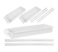 VANZACK Set di 3 Scatole Organizer in Plastica per Tavolo da Cucito Cassetto Estraibile e Guida Scorrevole, Rimovibili e Portatili per Ambiente di Lavoro