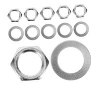 VANZACK Set Di Rondelle e Dadi in Metallo Per Chitarra Elettrica, Guarnizione Del Potenziometro Capotasto Jack, Accessori Per Riparazione e Stabilità Strumenti Musicali