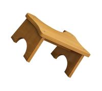 VANZACK Sgabello in Legno Massello per Wc Poggiapiedi Compatto per Adulti Supporto Robusto per Bagno Design Semplice e Resistente Adatto Tutta la Famiglia