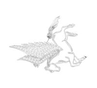 VANZACK Spilla Cavallo Zodiacale in Argento con Pietre Luminescenti Spilla da Bavero Decorativa per Donna e Uomo Accessorio Animale Versatile per Giacche Vestiti e Borse Elegante per