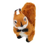 VANZACK Squirrel Plushie Ornamenti Scoiattoli Di Simulazione Animale Di Peluche Di Scoiattolo Giocattoli Di Scoiattoli Giocattolo Di Peluche Da Scoiattolo Light Brown