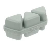 VANZACK Stampo per Onigiri Giapponese Sicuro e Portatile in Plastica Design a Griglia 6 Scomparti, Facile Separazione dei Sapori per Pranzo e Sushi