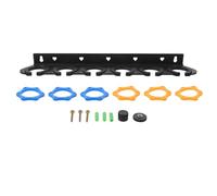 VANZACK Supporto da Parete per Microfono Multi-microfono a Sei Fori, Staffa Robusta in Materiale Resistente, per Studio, Casa e Feste, Organizzazione Salvaspazio per Microfoni Cablati