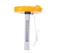 VANZACK Termometro Fahrenheit e Galleggiante Doppia Piscina Plastica per Scala Celsius, Design Cartone Animato, per Piscina e Spa All'aperto