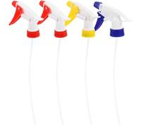 VANZACK Testine per Nebulizzazione Uniforme Spray 4 Pezzi Bottiglia Ugelli in Plastico per Riutilizzabili Stili multipli per Spruzzatori da Bagno e Oli Essenziali Stili multipli