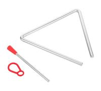 VANZACK Triangolo Musicale in Acciaio per Strumento Percussione Sicuro e Leggero per Educazione Musicale Precoce Adatto Scuole Casa e Laboratori
