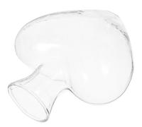 VANZACK Vaso in Vetro Idroponico a Forma di Cuore Trasparente Contenitore per Fiori e Piante Decorazione da Tavolo per Uso Domestico e Eventi come Matrimoni e Feste