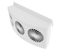 VANZACK Ventilatore Solare per Auto Funzione di Circolazione Aria e Raffreddamento Silenzioso, Ventilatore Portatile per Finestrini Laterali per Vacanze Estive e Guida Confortevole