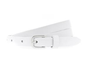 Vanzetti 15mm Full Leather Belt W105 White