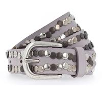 Vanzetti 30mm Leather Belt W70 Light Grey
