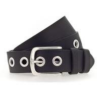 Vanzetti 35mm Full Leather Eyelets Belt W100 Black