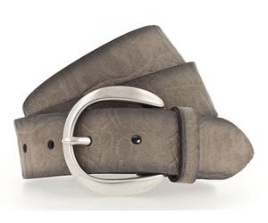 Vanzetti 35mm Velour Leather Belt W90 Taupe
